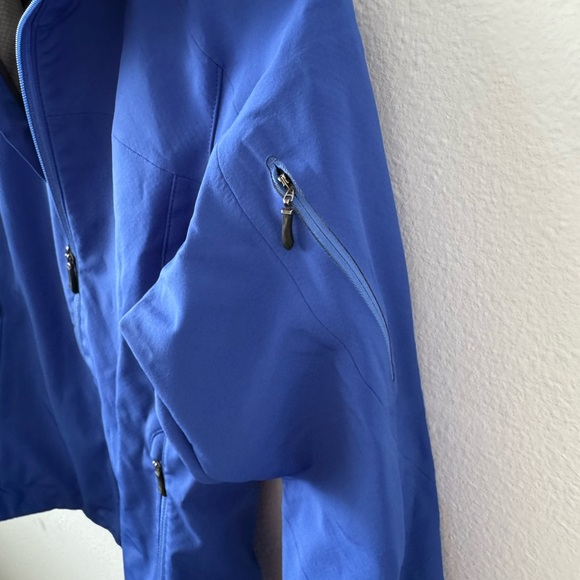 REI Womens Blue Softshell Weaather proof Jacket Coat Small S - Picture 3 of 5